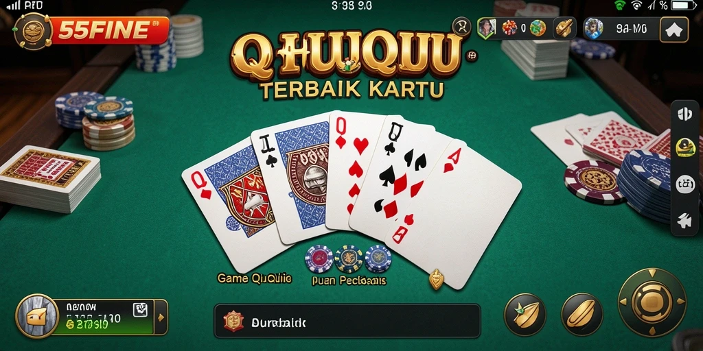 Tampilan screenshot gameplay QiuQiu yang menarik dan seru di 55FIVE.