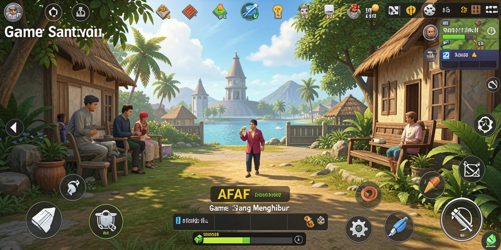 Tampilan gameplay AFAF yang mengasyikkan dan penuh warna.