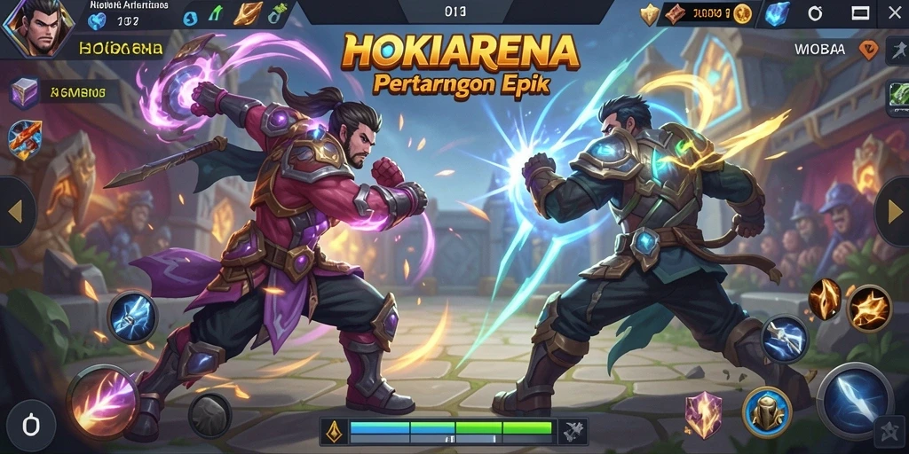 Tampilan gameplay HOKIARENA yang seru dan dinamis.