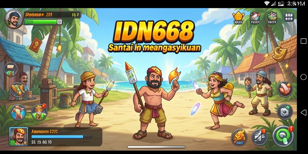 Screenshot utama IDN668 menampilkan momen seru dalam gameplay Casual.