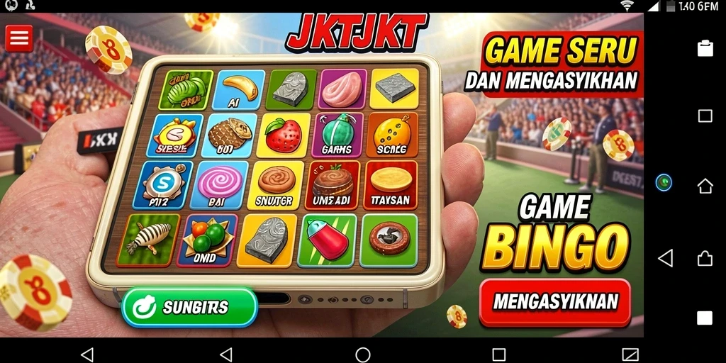 Tampilan gameplay seru dari JKTJKT bingo.