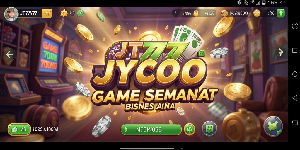 Screenshot gameplay JT777 menampilkan pengelolaan bisnis yang seru.
