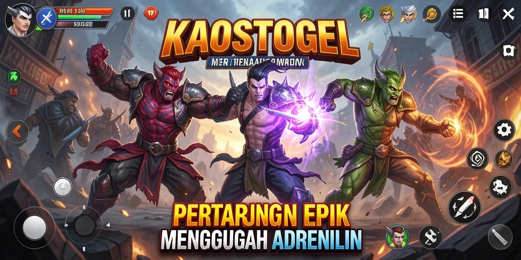 Gameplay pertarungan seru di KAOSTOGEL yang menegangkan.