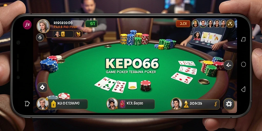 Screenshot utama KEPO66 menunjukkan keseruan gameplay Poker yang memikat.