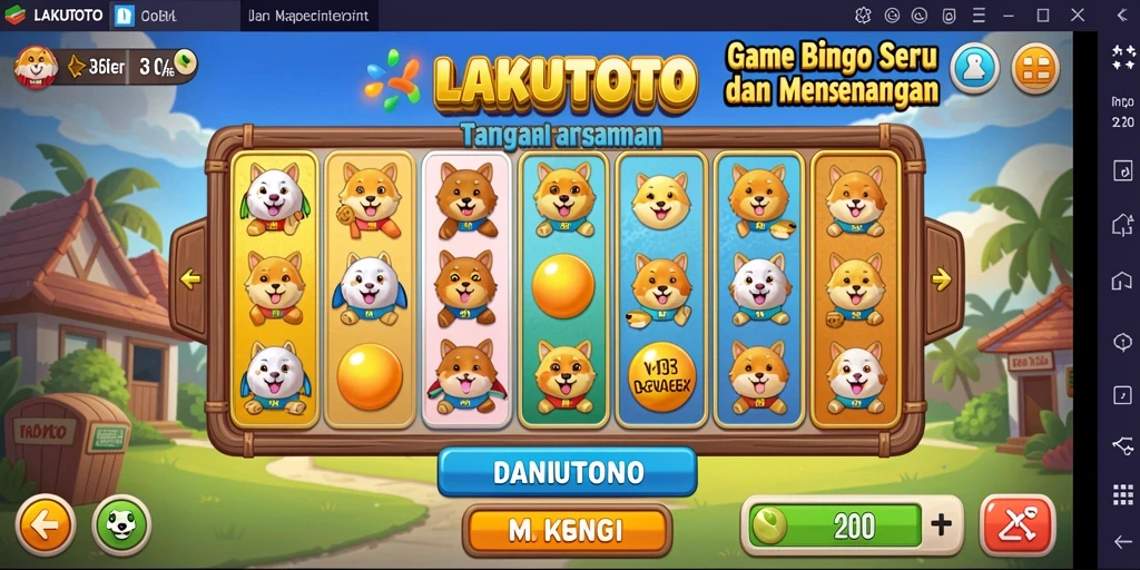 Screenshot gameplay LAKUTOTO yang menampilkan keseruan bermain Bingo.