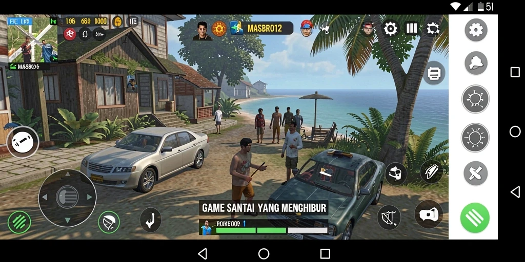 Tampilan gameplay seru dan penuh warna di MASBRO12.