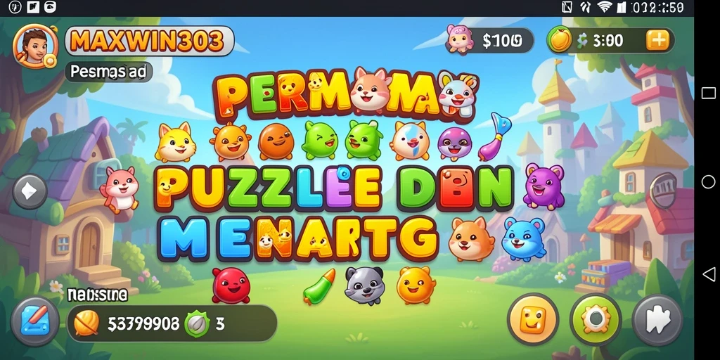 Screenshot gameplay MAXWIN303 yang menunjukkan tantangan Puzzle seru.