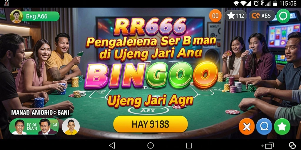 Tampilan permainan Bingo yang seru dan interaktif di RR666.