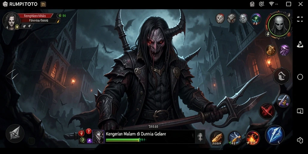 Gameplay menegangkan di kegelapan malam.
