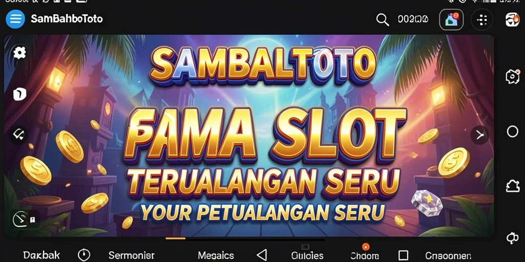 Screenshot gameplay SAMBALTOTO menunjukkan suasana seru dan peluang menang besar.