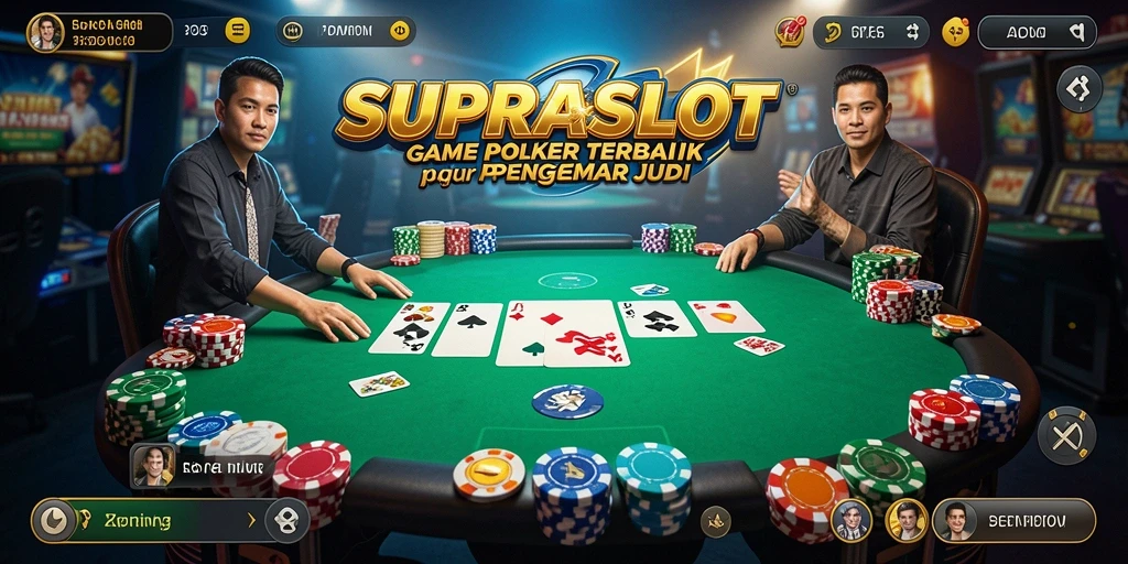 Screenshot gameplay menunjukkan aksi seru dalam permainan Poker.